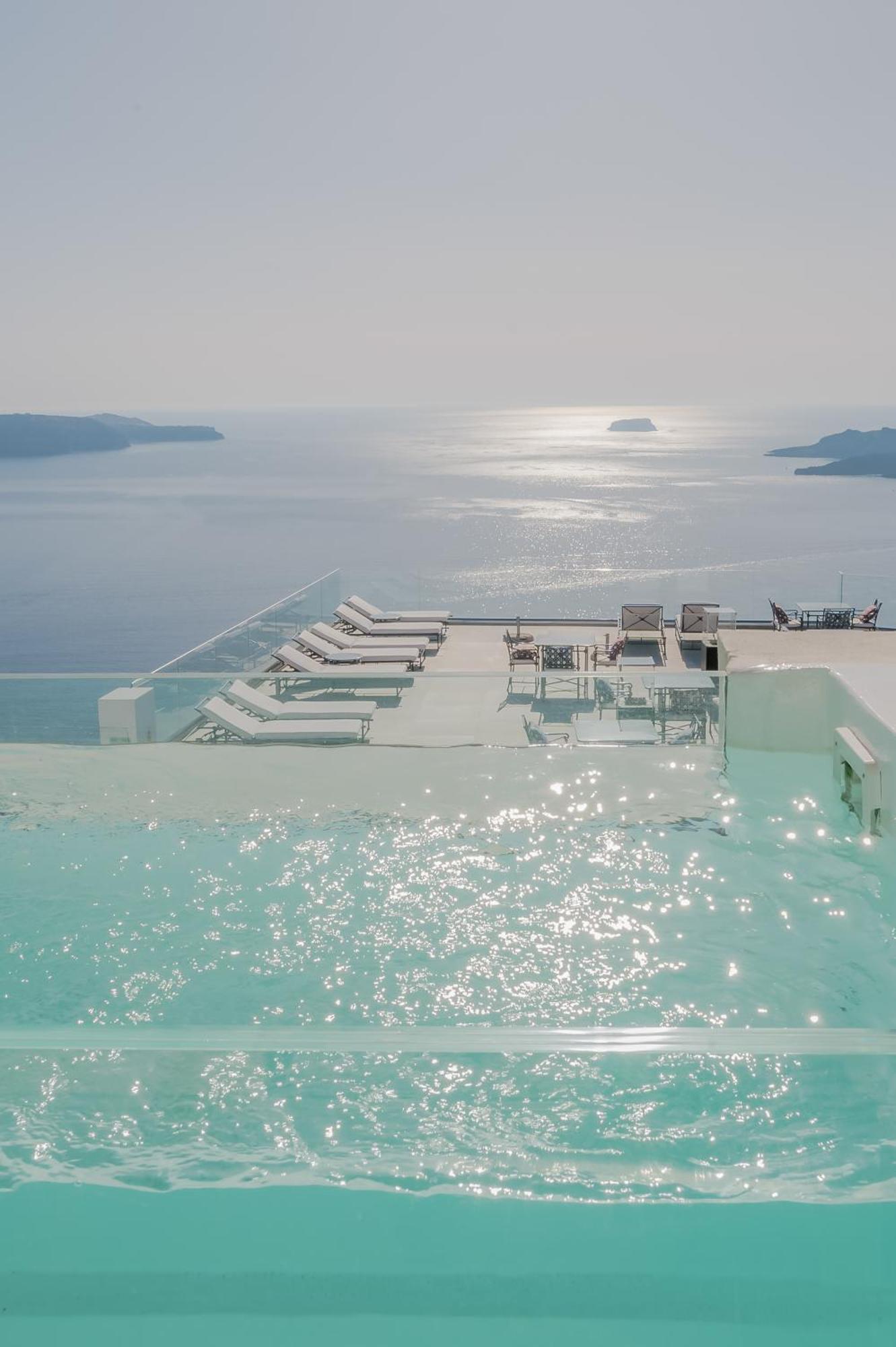 Apeiron Blue Santorini - Sustainable Adults Only 14 Plus Firá Kamer foto